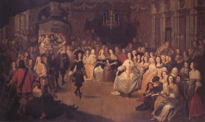 Hieronymus Janssens Charles II Dancing at a Ball at Court (mk25)